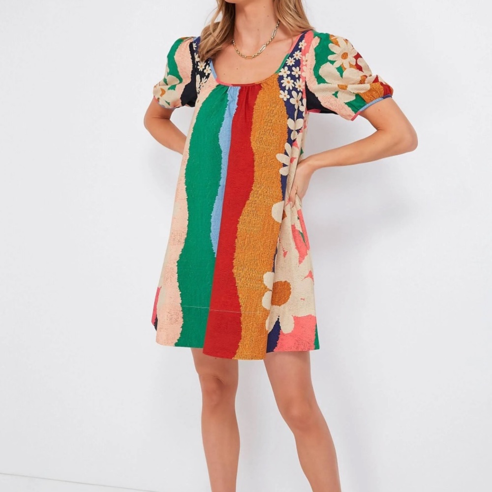 Farm Rio Super Fun Daisy Mini Dress